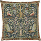 Birds & Trees Blue Tapestry Cushion with Feather Filler 