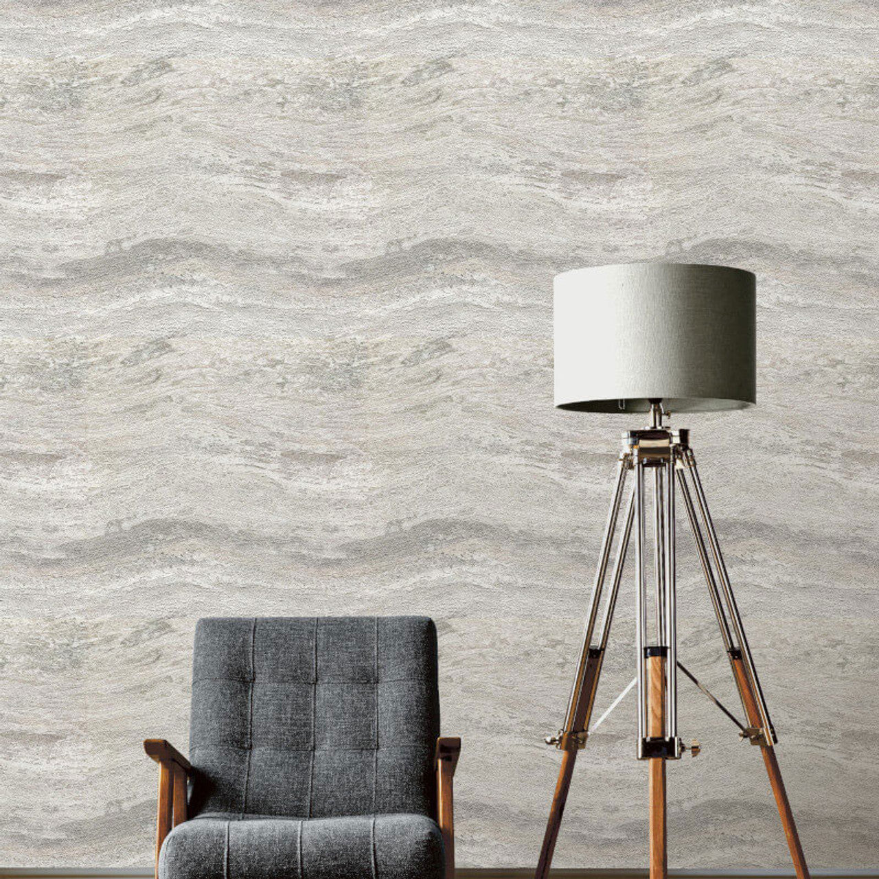 519211 - Onyx Avant-Garde Wallpaper - Champagne & White - Rasch