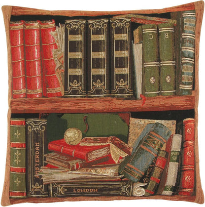 Library I Tapestry Cushion with Feather Filler 