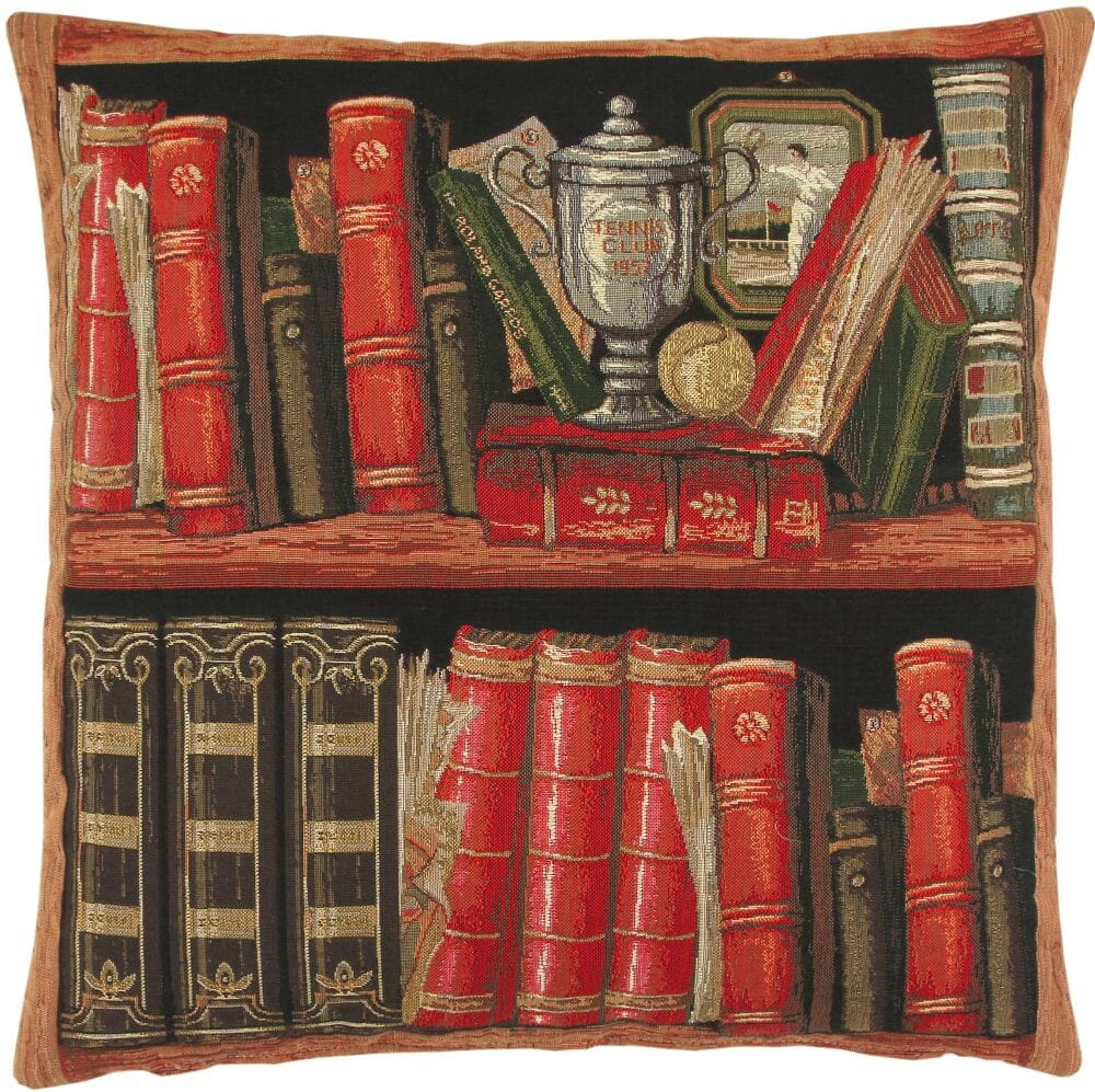 Library II Tapestry Cushion with Feather Filler 