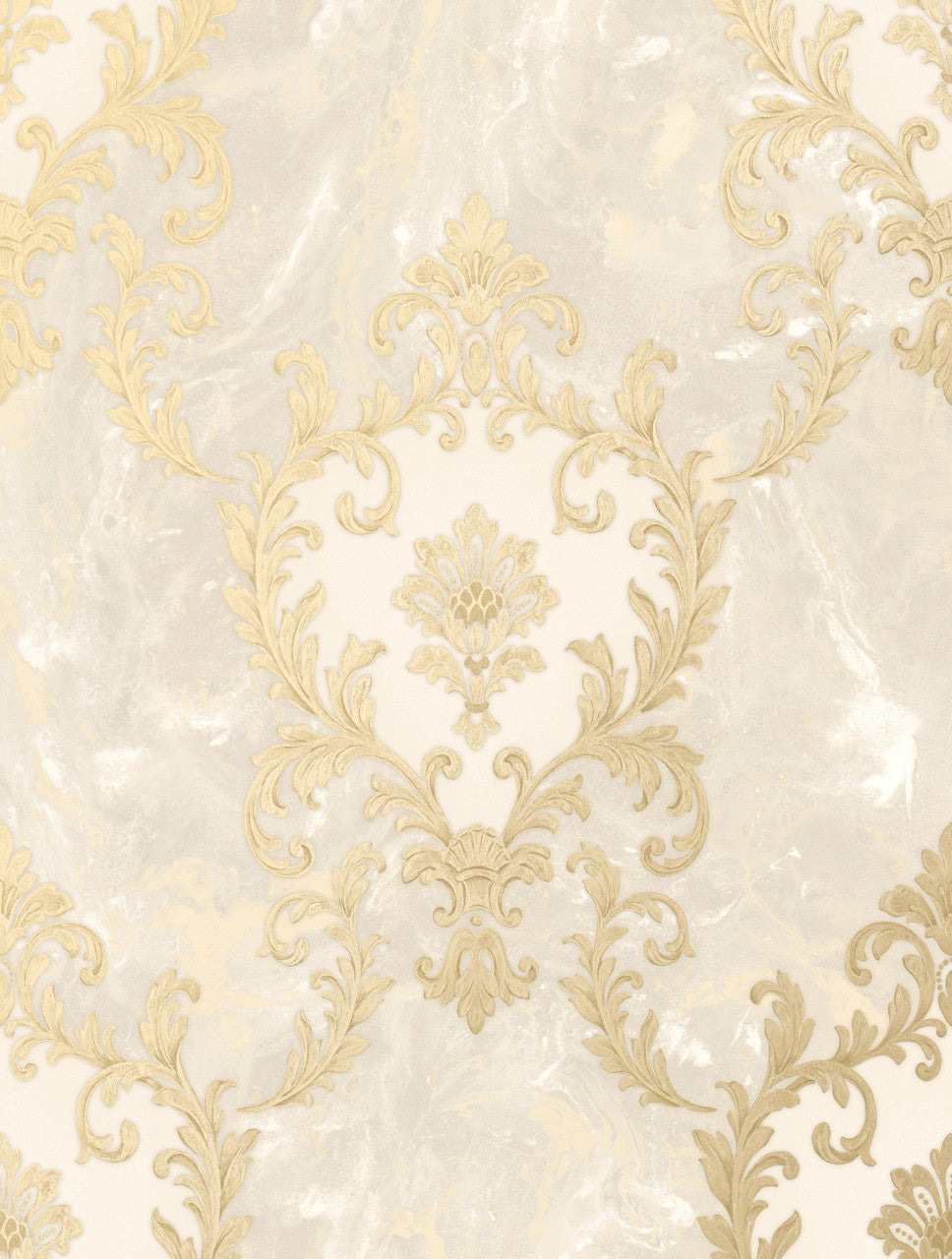 534368 - Sienna Damask Wallpaper - Beige - Rasch
