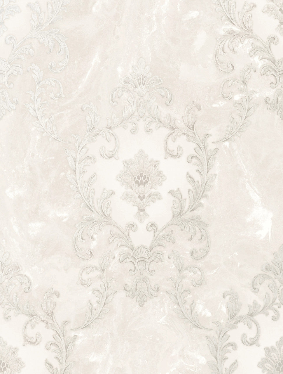 534375 - Sienna Damask Wallpaper - Pearl - Rasch