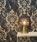 534382 - Sienna Damask Wallpaper - Black - Rasch
