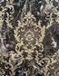 534382 - Sienna Damask Wallpaper - Black - Rasch