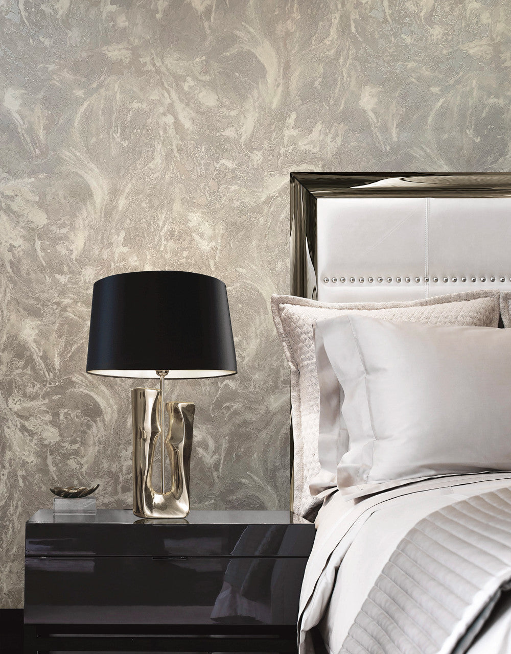 534450 - Sienna Marble Wallpaper - Grey - Rasch