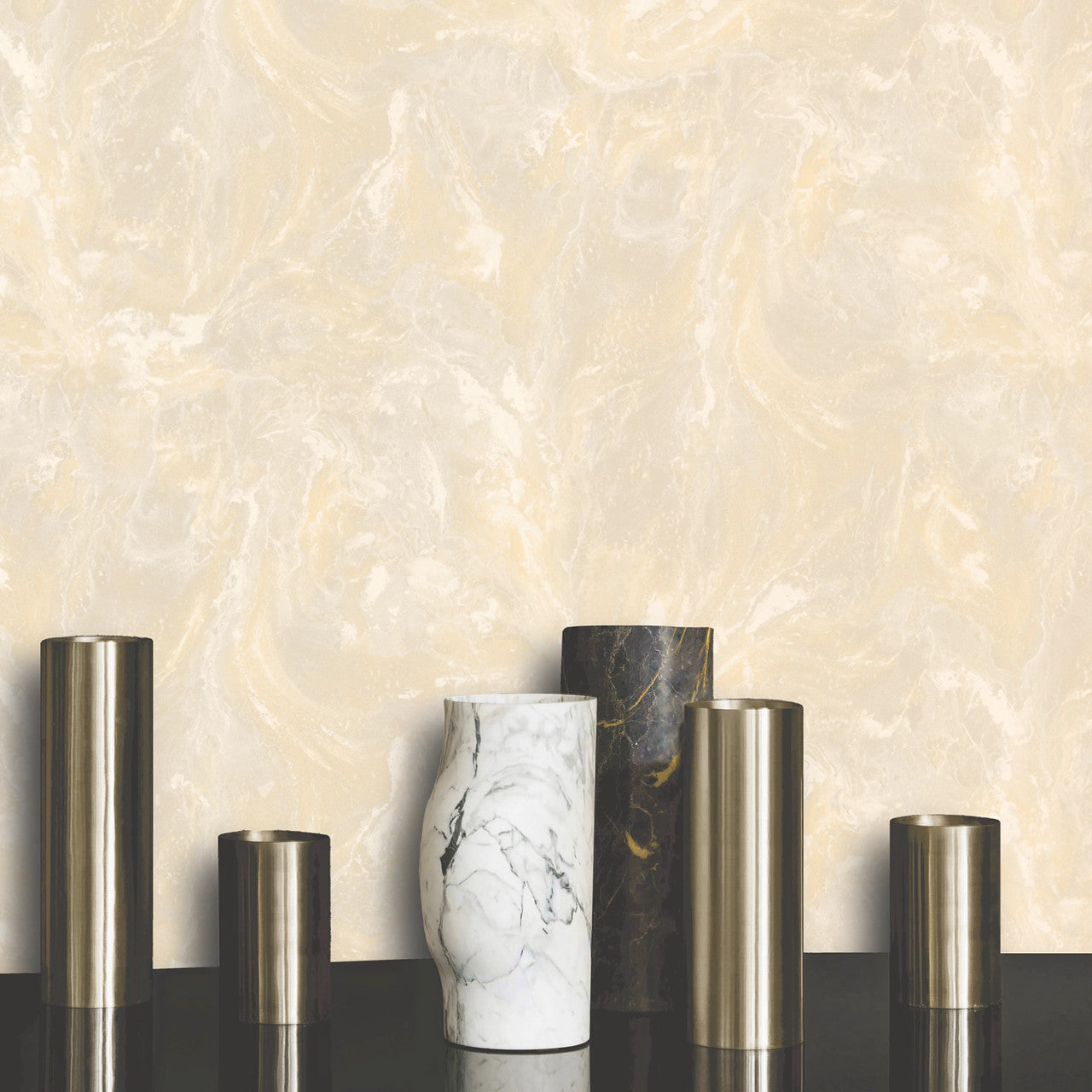 534467 - Sienna Marble Wallpaper - Beige - Rasch