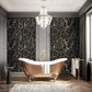 538113 - Enzo Marble Wallpaper - Black Gold - Rasch