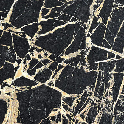 538113 - Enzo Marble Wallpaper - Black Gold - Rasch