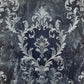 538410 - Sienna Damask Wallpaper - Blue Silver - Rasch