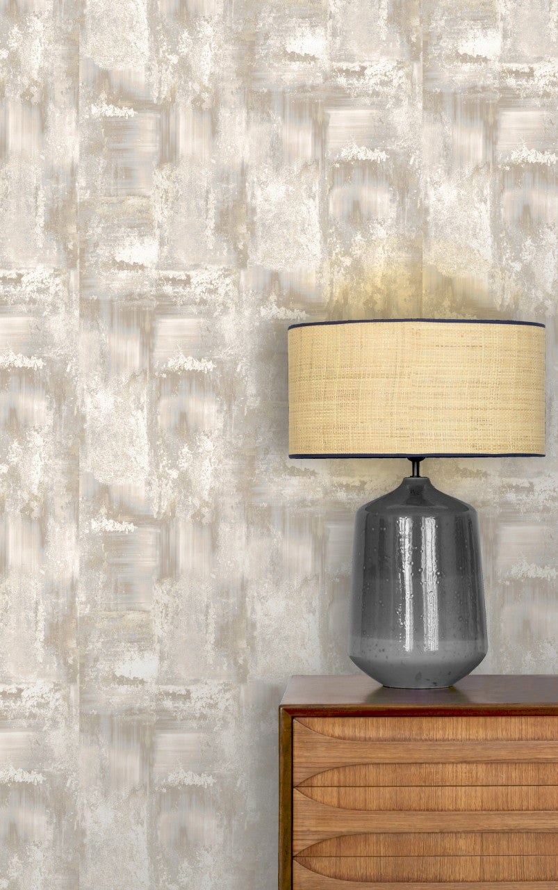 538526 - Solara Verona Wallpaper - Taupe - Rasch