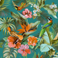 539097 - Paradise Birds Vasari Wallpaper - Multi - Rasch