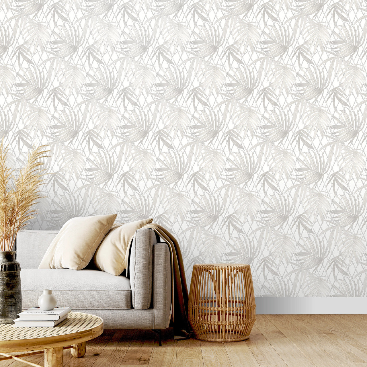 539530 - Paradise Palm Vasari Wallpaper - Neutral - Rasch