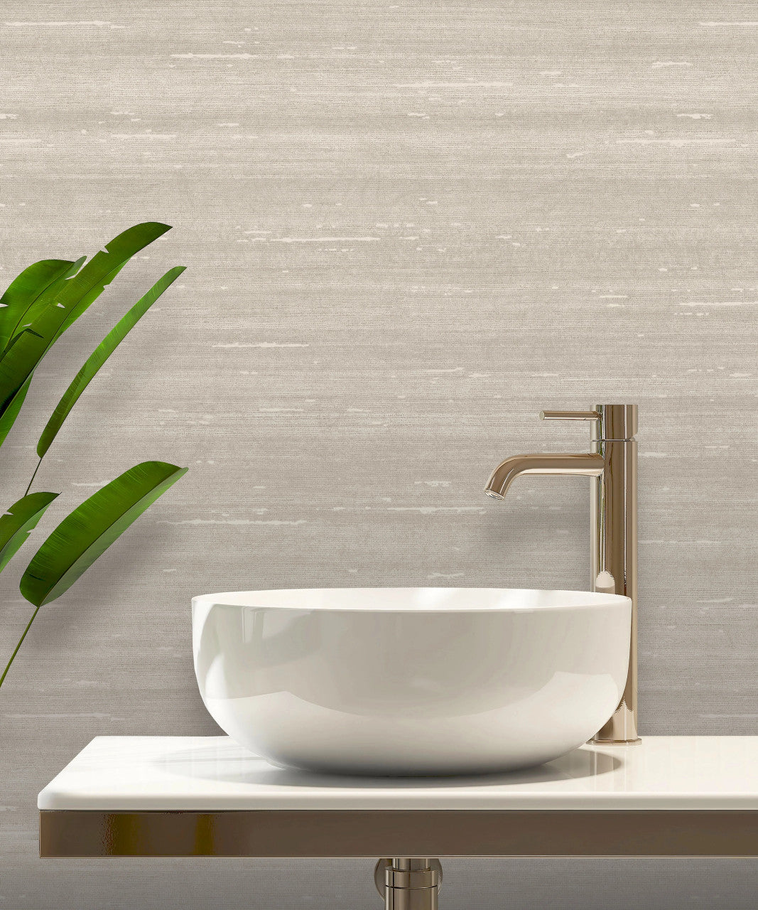 539684 - Paradise Silk Vasari Wallpaper - Taupe - Rasch