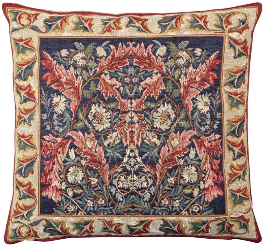 Corinthe Red Tapestry Cushion with Feather Filler 