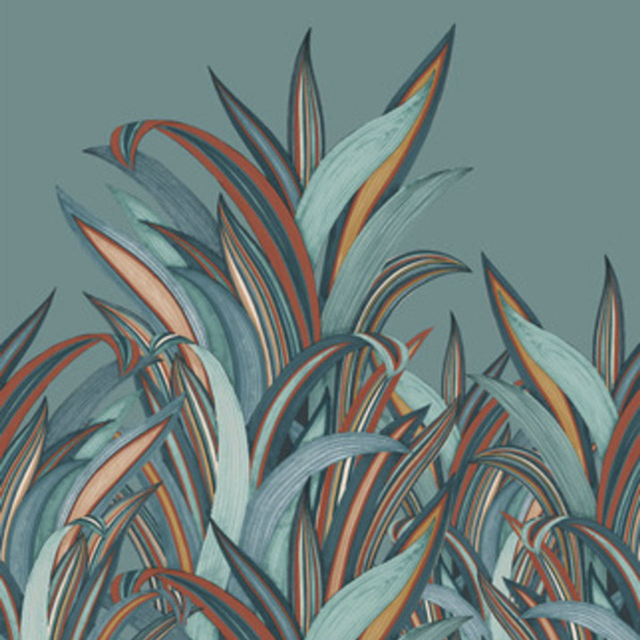 542240 - Amazing Mural Wallpaper - Teal & Multi - Rasch