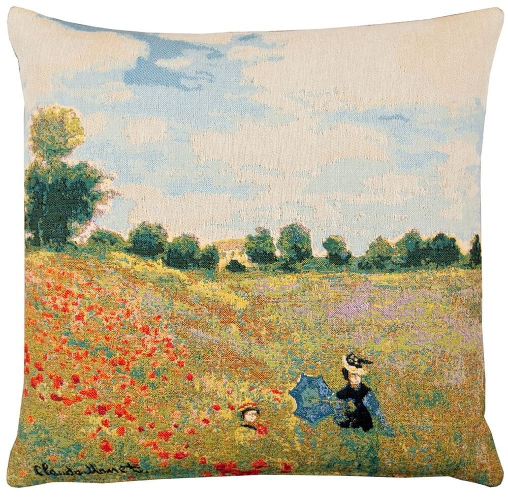 Poppyfields Tapestry Cushion with Feather Filler 