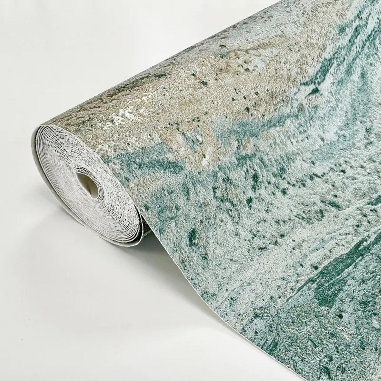 544466 - Orvieto Onyx Avant-Garde Wallpaper - Green - Rasch