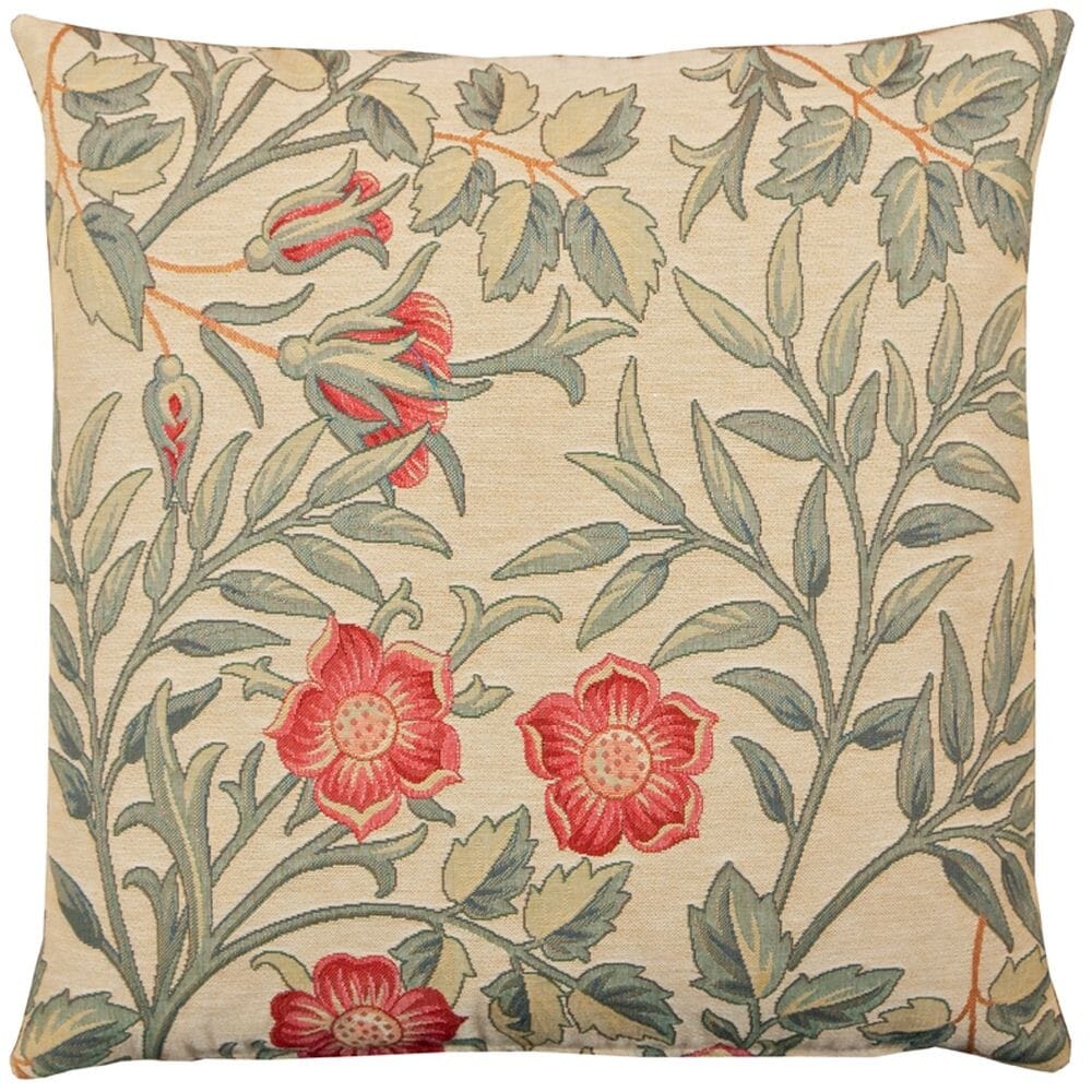 Large Pimpernel Tapestry Cushion with Feather Filler 