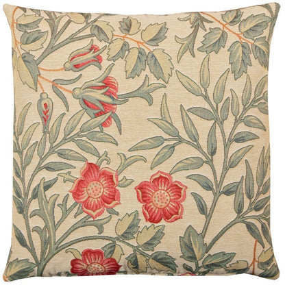 Large Pimpernel Tapestry Cushion with Feather Filler 