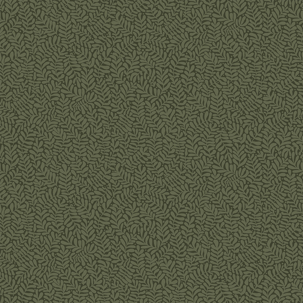 55000 - Anna Wallpaper - Dark Green - Midbec