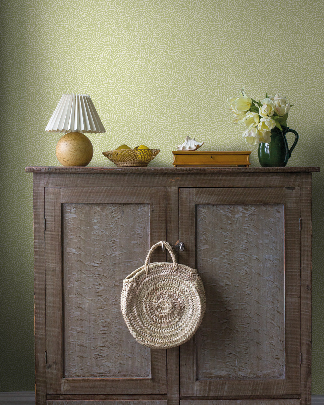 55001 - Anna Wallpaper - Light Green - Midbec