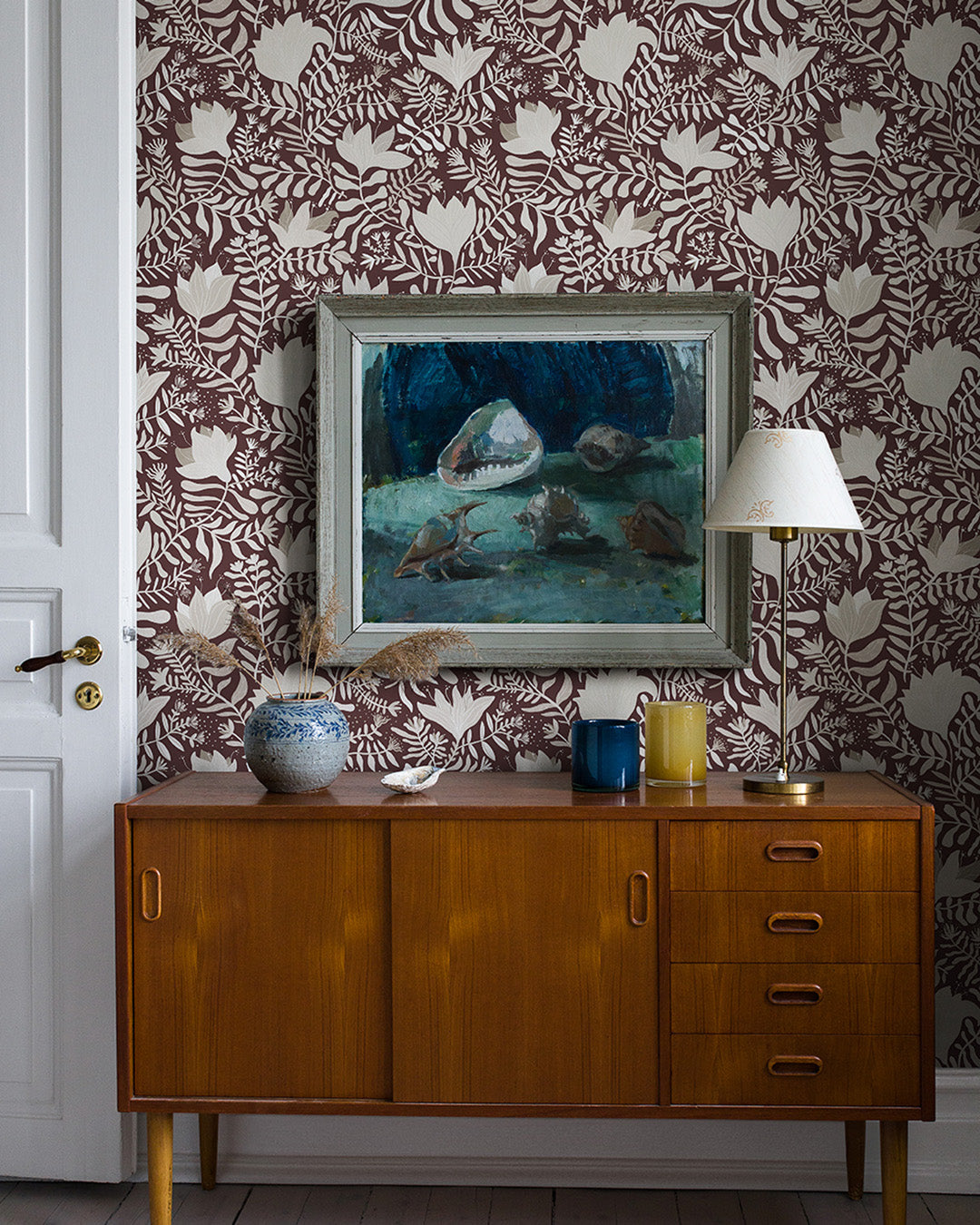 55007 - Brita Wallpaper - Red - Midbec