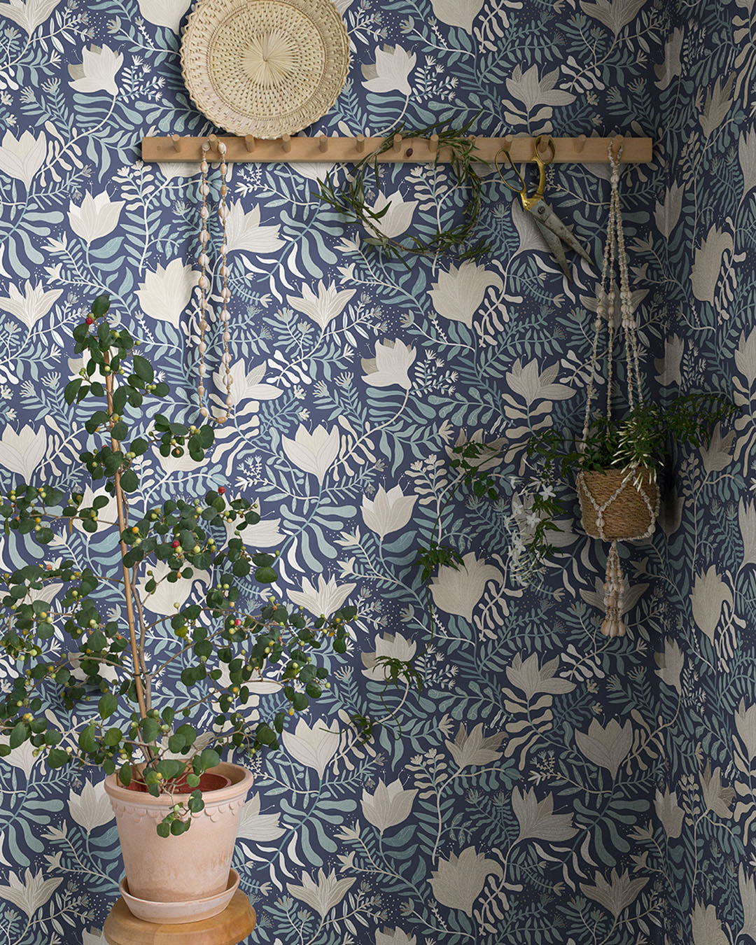 55009 - Brita Wallpaper - Blue - Midbec