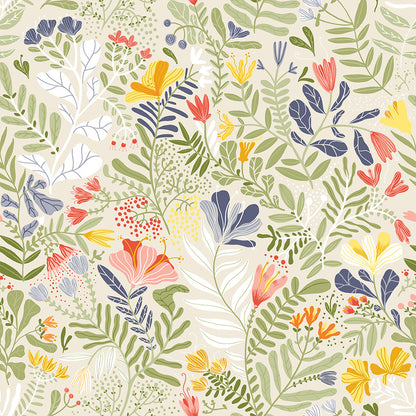 55011 - Brittsommar Wallpaper - Beige - Midbec