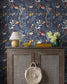 55012 - Brittsommar Wallpaper - Dark Blue - Midbec