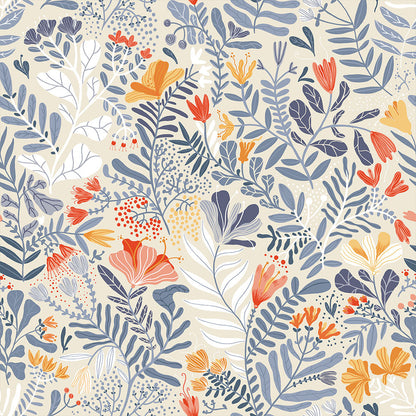55013 - Brittsommar Wallpaper - Light Blue - Midbec