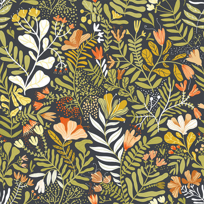 55014 - Brittsommar Wallpaper - Yellow / Green - Midbec