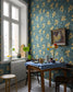 55015 - Henni Wallpaper - Blue/Green - Midbec
