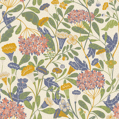 55021 - Hybbe Wallpaper - Beige - Midbec