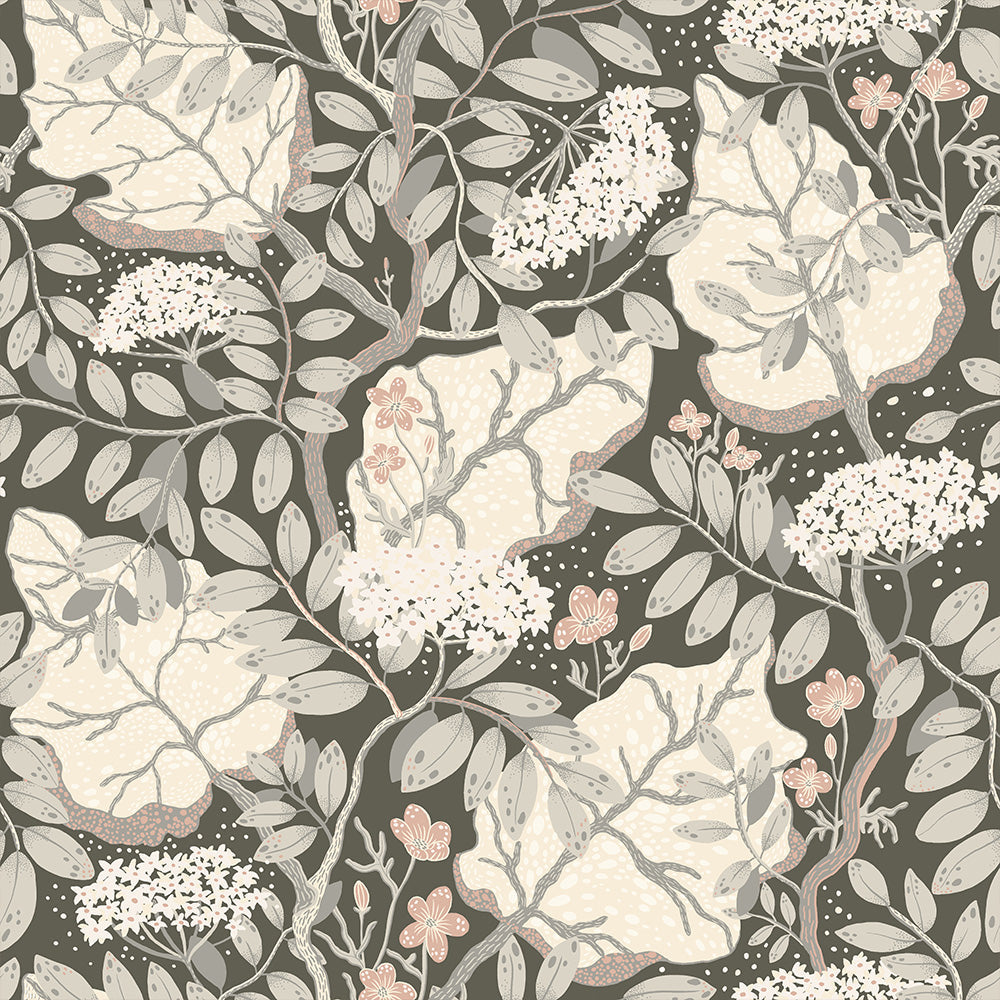 55030 - Ulla Britt Wallpaper - Dark Gray - Midbec