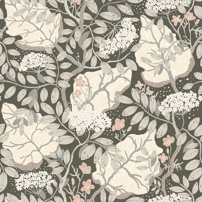 55030 - Ulla Britt Wallpaper - Dark Gray - Midbec