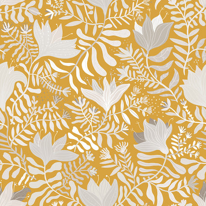 55033 - Brita Wallpaper - Yellow - Midbec
