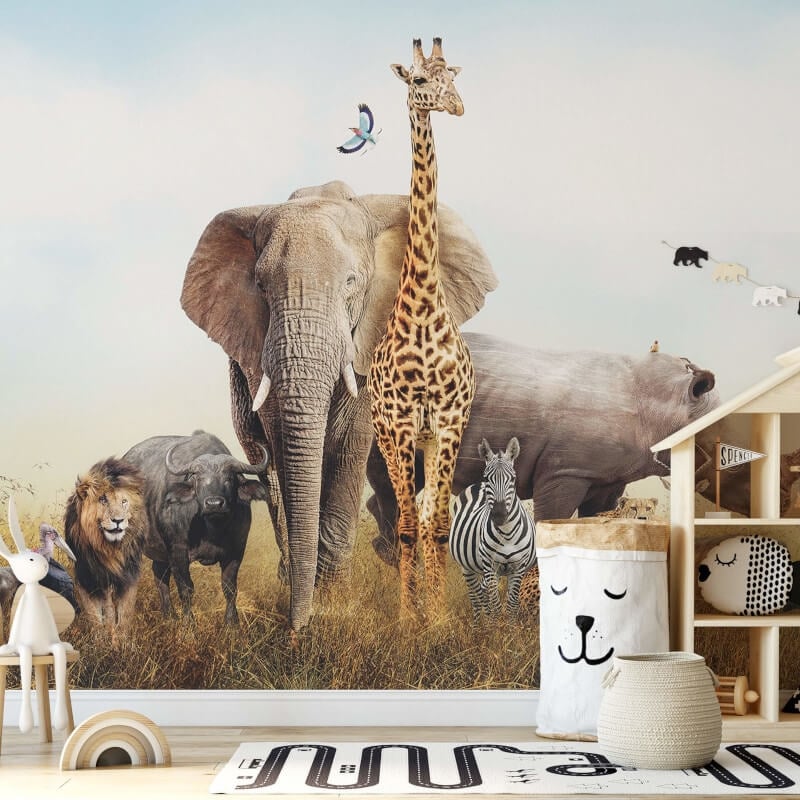 Wall-art African Elephant Wall Mural