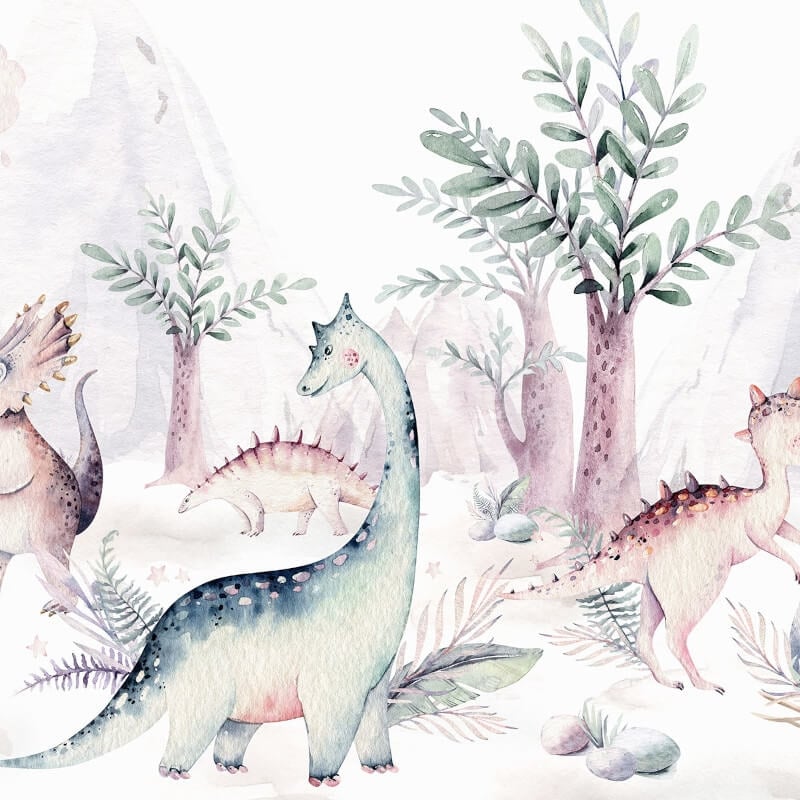 Wall-art Kvilis Dinosaur Animal Friends Wall Mural