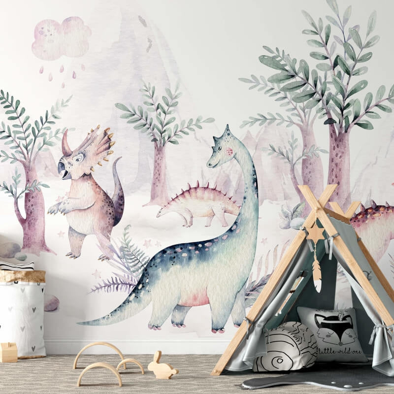 Wall-art Kvilis Dinosaur Animal Friends Wall Mural