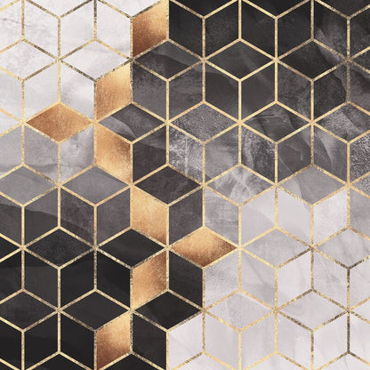 Wall-art Smoky Cubes Wall Mural