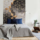 Wall-art Smoky Cubes Wall Mural
