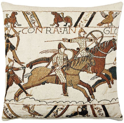 Bayeux-Battle (woollen) Tapestry Cushion with Feather Filler 