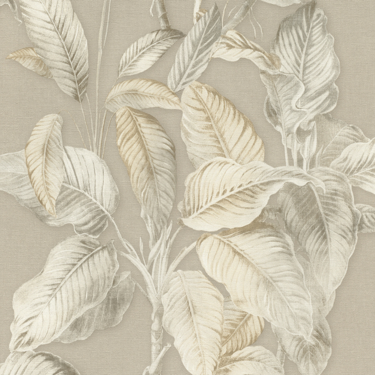 571455 - Boho Palm Wallpaper - Neutral - Rasch