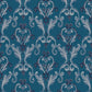 600104 - Baroque Heritage Wallpaper - Blue - K & K