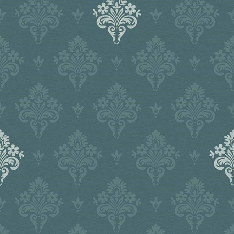 600416 - Rococo Heritage Wallpaper - Rich Green - K & K