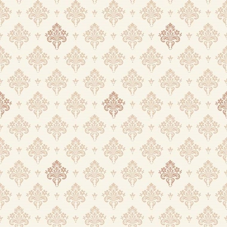 600519 - Rococo Heritage Wallpaper - Beige - K & K