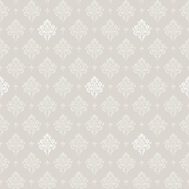 600520 - Rococo Heritage Wallpaper - Soft Grey - K & K