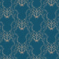 600933 - Belle Epoque Heritage Wallpaper - Blue Turquoise - K & K