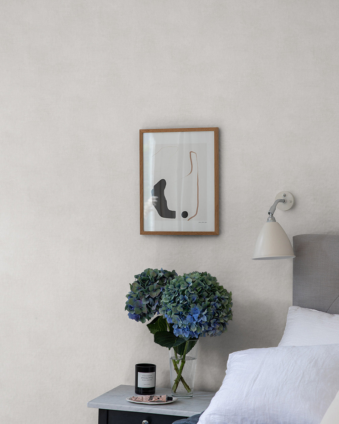 61023 - Kalk Berga Wallpaper - Slate Gray - Midbec