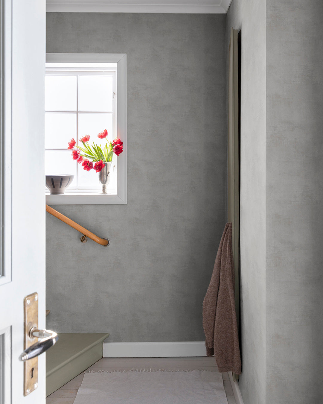 61029 - Kalk Berga Wallpaper - Gray - Midbec